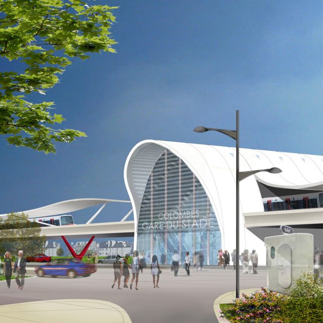 julianrincon Julian Rincon INTERNATIONAL D'ARCHITECTURE international darchitecture International d'architecture Atelier 3 atelier 3 Gare du Stade YVES DU MANOIR Colombes Equipements publics