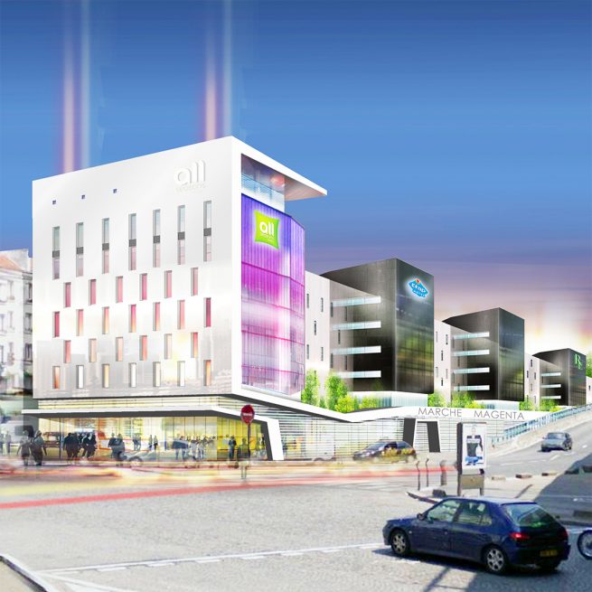 julianrincon Julian Rincon INTERNATIONAL D'ARCHITECTURE international darchitecture International d'architecture Atelier 3 Hotel 3 Hotels residence etudiants et marcher public marcher magenta paris Hotel et commerce