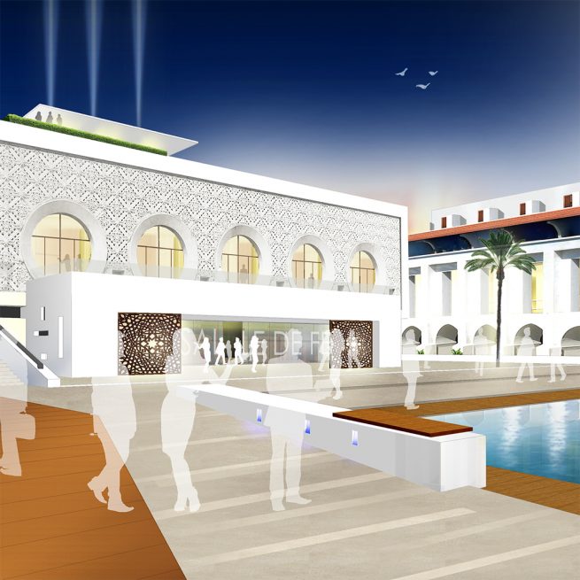 julianrincon Julian Rincon INTERNATIONAL D'ARCHITECTURE international darchitecture International d'architecture Atelier 3 atelier 3 Salle des fetes sidi fredj SIDI FREDJ Equipements Publics